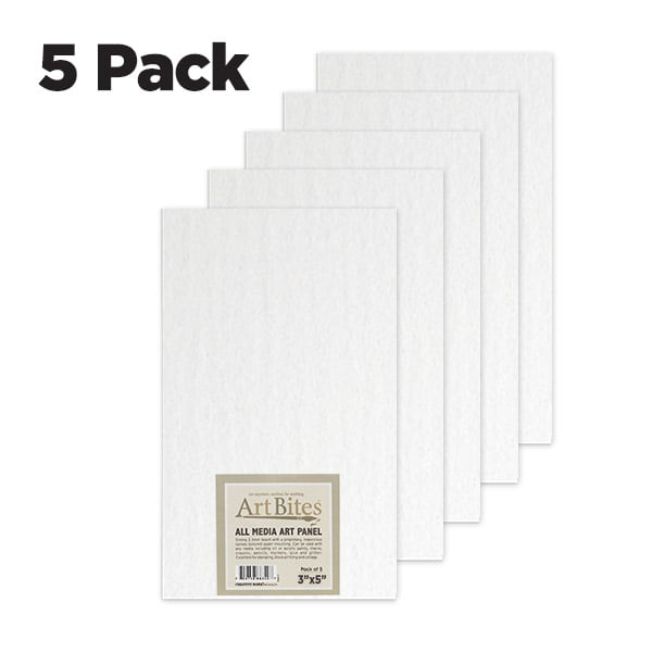 ArtBites Canvas Textured Boards 5-pack 3x5