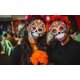 thumbnail image 4 of 6pcs Day of the Dead Masks Paper Candy Skull Masks Full Face Masks with Elastic String Halloween Party Supplies, 4 of 5