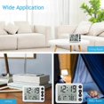 thumbnail image 4 of Digital Indoor Thermometer & Hygrometer with Clock LCD Display ℃/ ℉ Selectable Countdown Timer Accurate Temperature Humidity Monitor for Home Office, 4 of 5