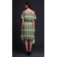 thumbnail image 3 of Bimba Tie-Dye Print Cold Shoulder Women Swing Tunic Flutter Sleeve Midi Dress-XXX-Large, 3 of 6