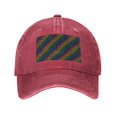 thumbnail image 1 of DouZhe Adjustable Washed Cotton Baseball Cap - Rainbow Lgbt Pride Prints Vintage Dad Hat Unisex Sports Caps (Red), 1 of 7
