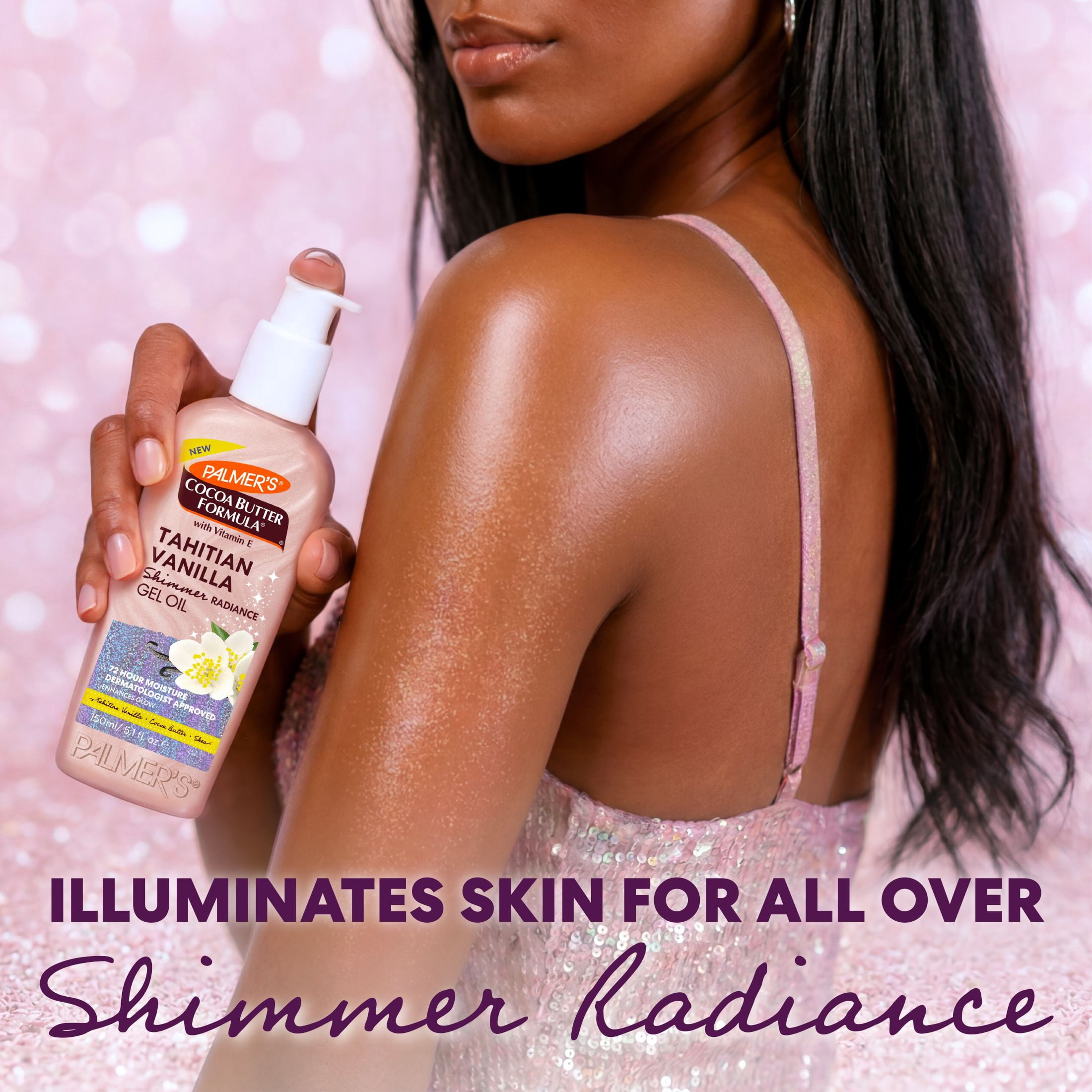 Palmer's Tahitian Vanilla Shimmer Gel Oil, 5.1 fl.oz.