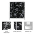 thumbnail image 4 of Sorbus Commode avec 7 Tiroirs - Cadre Blanc, Tiroirs en Marbre Noir, 4 of 7