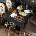 thumbnail image 4 of Halloween Patterned Pumpkins (2) Rectangle Tablecloth 60"x102",Waterproof Polyester Rectangle Table Cloth, Wipeable Spillproof Polyester Tablecloth for Dining, Camping, Indoor and Outdoor, 4 of 6