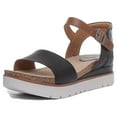 thumbnail image 6 of Josef Seibel Clea 01 Women's Wedge Sole Ankle Strap Sandal In Black Size 8, 6 of 6