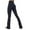 Black-03, variant on Flare Scrunch Leggings for Women V Cross Waist Bell Bottom Yoga Pants Bootcut Workout Leggings