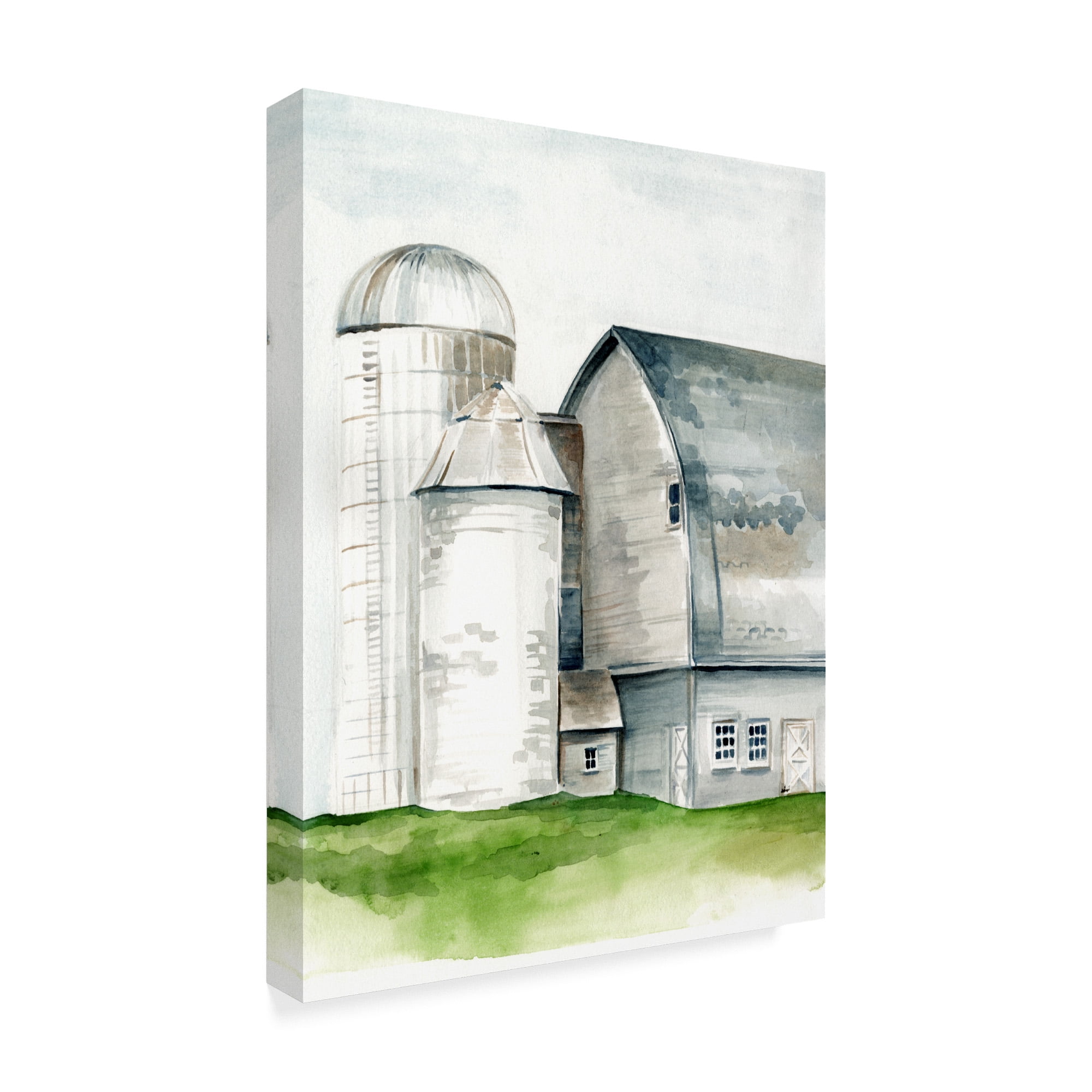 Trademark Fine Art 'Watercolor Barn II' Canvas Art by Jennifer Paxton Parker
