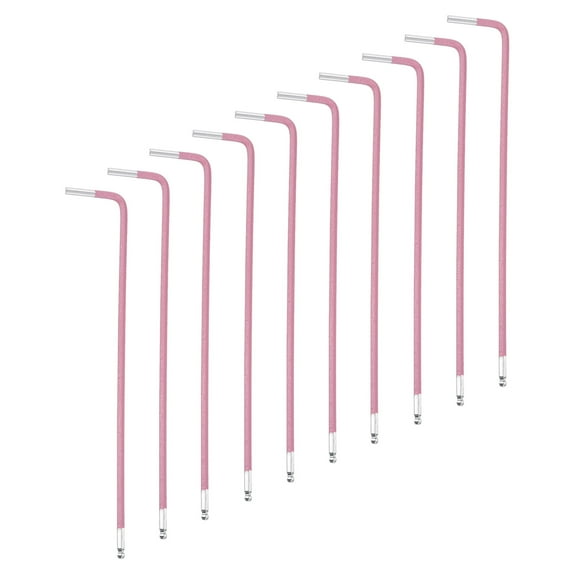 Uxcell 10pcs Ball End Hex Key Wrench 2mm S2 Steel L-Shape Long Arm Hexagon SAE Wrenches Repairing Tool