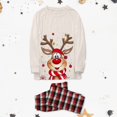 thumbnail image 2 of Fgnfyis Matching Christmas Pajamas for Family Deer Check Print Soft 2 Piece Set Sleepwear Nightwear, 2 of 4