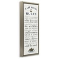 thumbnail image 3 of Stupell Industries Fun Lake House Rules Signs and Rules Painting Brown Floater Framed Canvas Art Print Wall Art, 15 x 31, 3 of 9