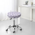 thumbnail image 7 of Lsque Lavender Flowers Round Bar chair cushion covers Velvet Fabric Premium Comfort Protects from Scratches and Stains for 14-17 Inch Chair- 12 inch, 7 of 7