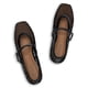 thumbnail image 5 of Zapatos planos Rihero, zapatillas de ballet de malla negra para mujer, talla 8, 5 of 6