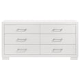 thumbnail image 3 of Jessica 6-drawer Dresser Snow White, 3 of 12