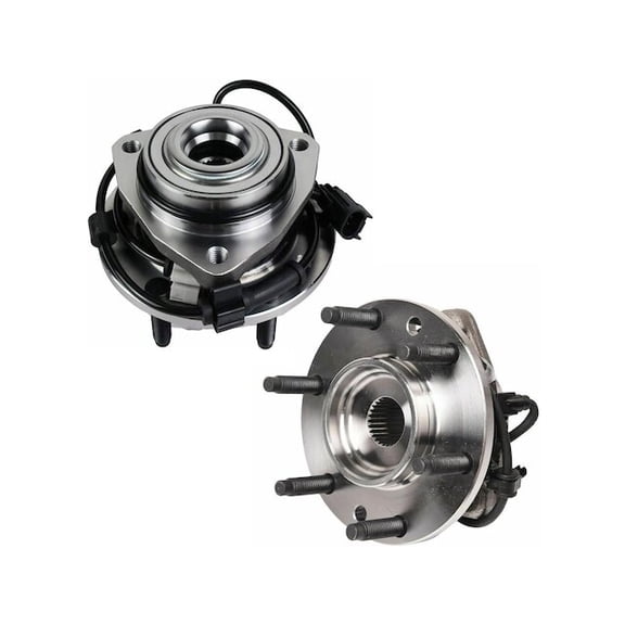 Front Wheel Bearing Hub Assembly Set of 2 - Compatible with 2005 - 2009 Saab 9-7x 2006 2007 2008