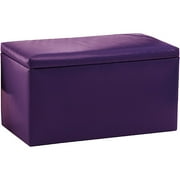 Vinyl Storage Bench, Grape