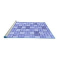 thumbnail image 2 of Ahgly Company Machine Washable Indoor Rectangle Abstract Blue Modern Area Rugs, 2' x 4', 2 of 4