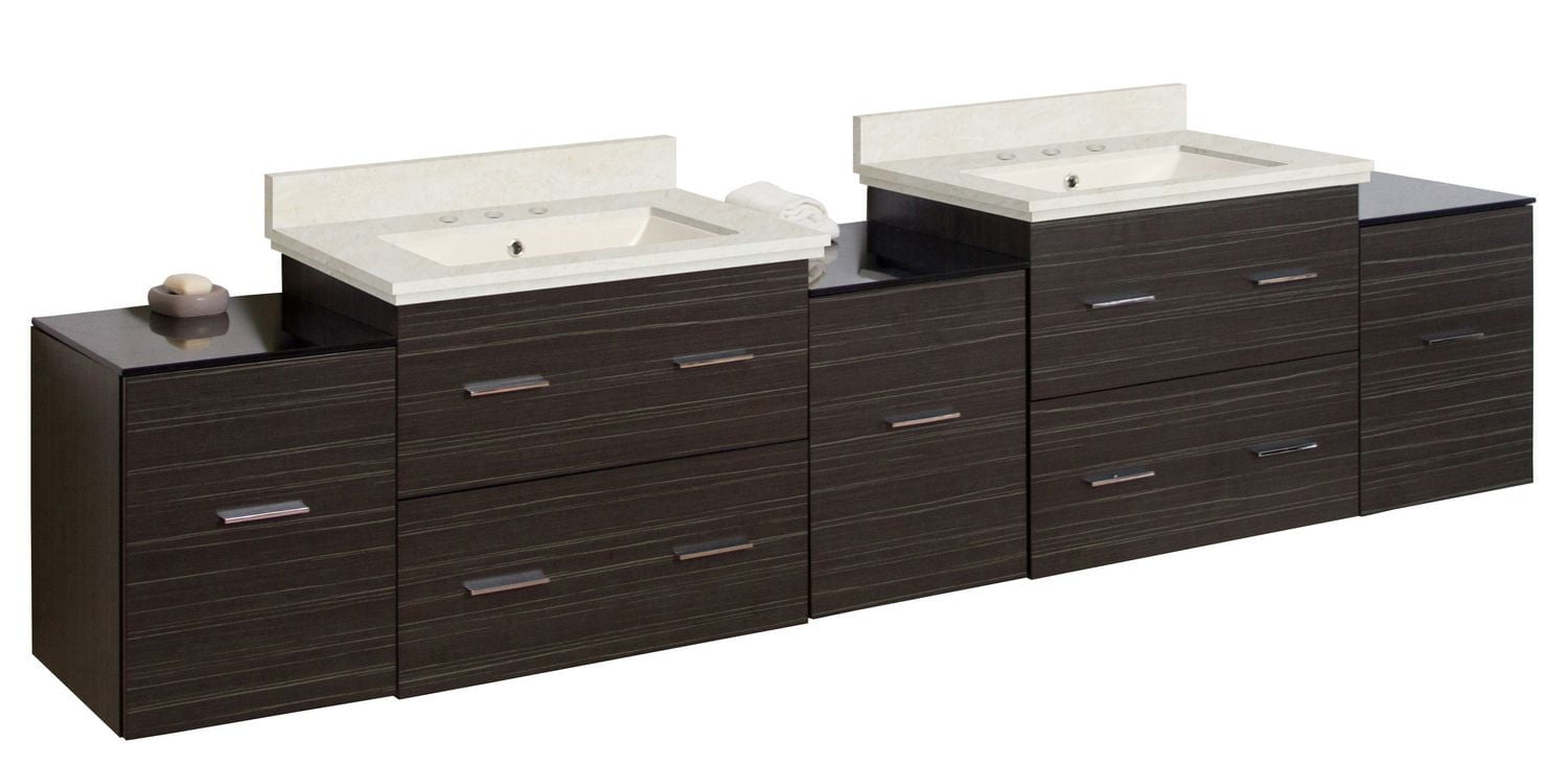 American Imaginations 88.5-in. W Vanity Set Grey AI-19085