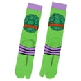 thumbnail image 3 of Teenage Mutant Ninja Turtles Men's Split Toe Adult Costume Mid-Calf Crew Socks Fits Sock Size 10-13, 3 of 7