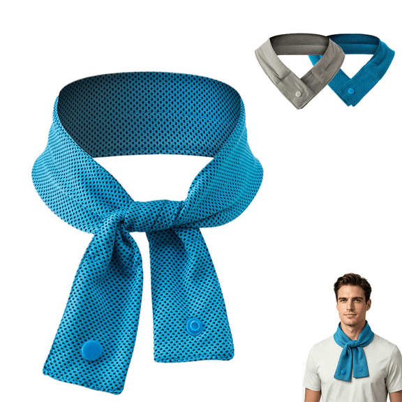 Cooling-Neck Scarf, Cooling Towel Ice Cool Wrap for Neck cool towels for neck, For Fast Relief Long Lasting Relief Cool Ice, For Outdoor Beach Travel