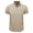 Khaki, variant on WREESH Men's Casual Henley Short Sleeve Top with Turn-Down Collar and Button Detail, Men's Solid Color Pocket Button Short Sleeve Pullover T-Shirt Gray