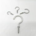 thumbnail image 3 of Ganchos de techo de metal, 10 unidades, con forma de signo de interrogación, para baño, cocina, pared, techo, color blanco, 3 of 5