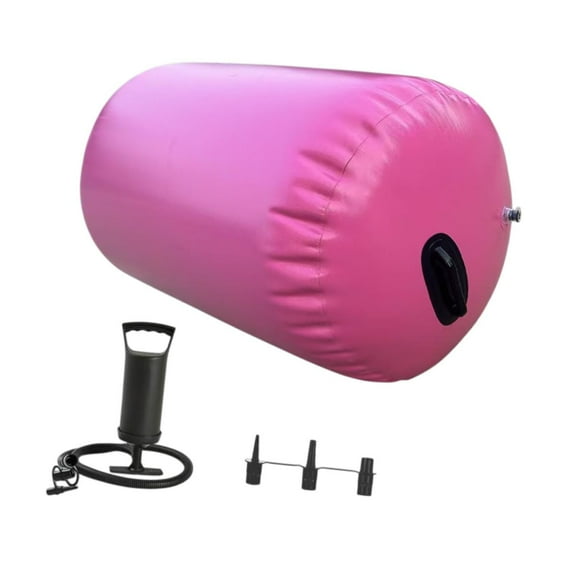 Rodillo de aire de barril para gimnasia, con bomba de aire, entrenador de resorte para espalda, rodillo inflable para coordinación corporal y Fitness 0.6mx0.8m
