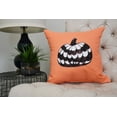 thumbnail image 2 of Pumpkin Single 20 Inch Orange Halloween Print Decorative Throw Pillow, 2 of 2