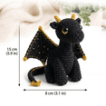 thumbnail image 3 of Emotional Support Dragon Pocket Buddy, Cute Dragon Plush Stuffed Animals with Encouragement Card, Anxiety Relief Desk Decor, Fantasy Gift for Students & Adults (Pink), 3 of 6