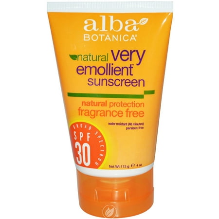 Alba Botanica Sunblock SPF30 Waterproof Fragrance Free 4 Ounce, Pack of (The Best Waterproof Sunscreen)