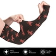 thumbnail image 3 of Sun Protection Arm Sleeves for Men Women, cool elk moose vintage black Sleeves to Cover Arms with Thumb Hole Cooling Sleeve, 3 of 6
