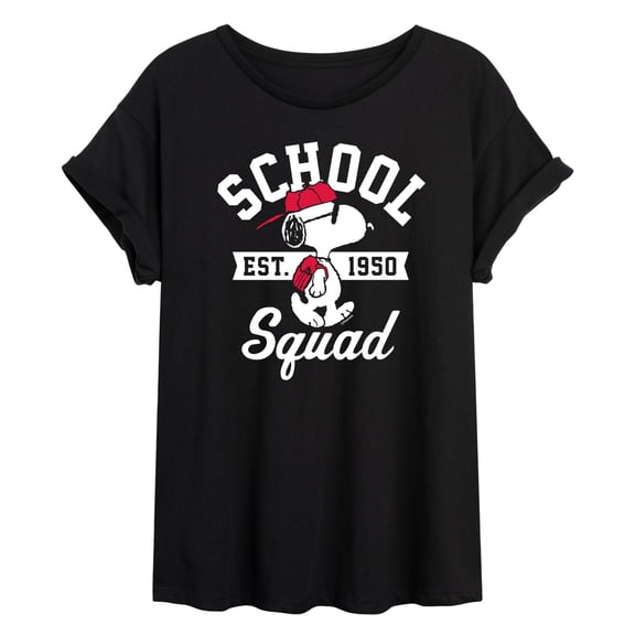 Peanuts - Snoopy School Squad Relaxed Fit T-Shirt