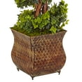 thumbnail image 3 of Indoor/Outdoor 48" English Ivy Spiral Artificial Tree Metal Planter Green/Brown, 3 of 3