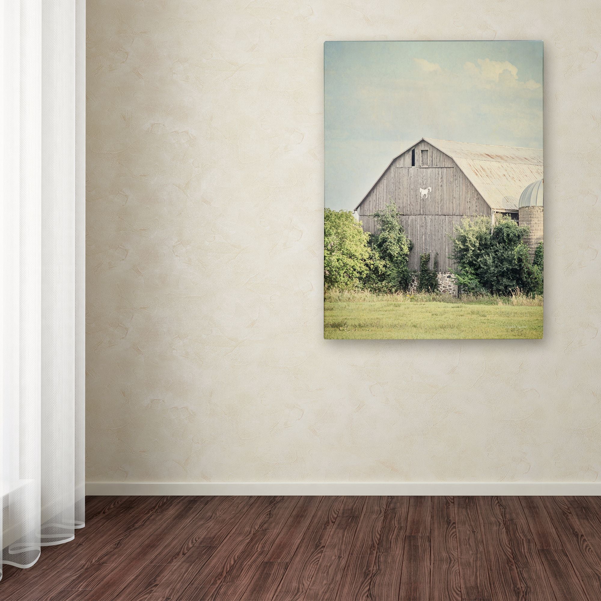 Trademark Fine Art 'Late Summer Barn II Crop' Canvas Art by Elizabeth Urquhart