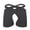 Black, variant on VONCOS Mens Breathable Briefs with Crisscross Strap Back, High Leg Polyester Underwear - Lightweight, Soft & Stretchy Fit for Men, Green One Size,Size Free Size