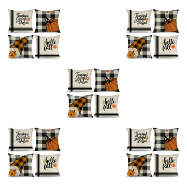 Toystoory 4 Piezas De Funda De Almohada De Poliéster Suave Y Duradera para Una Cómoda Decoración De Halloween En Casa con De Vacaciones Type2 NO2