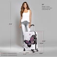 thumbnail image 3 of InUSA Prints 24" Hardside Checked Luggage with Spinner Wheels, Handle and Trolley, Butterfly, 3 of 17