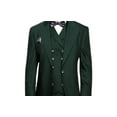 thumbnail image 3 of Statement Wool Suit Men's Hunter Green Wide Leg Big Lapel Florence By Alberto Nardoni Brand Designer, 3 of 3