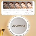 thumbnail image 3 of Vanity Mirror with Lights, FOME 8-inch Double Sided LED Makeup Mirror 1X 10X Desktop Magnifying Mirror with Light 3 Color Lighting, Height Brightness Adjustable Touch Screen Rechargeable Makeup Mirror, 3 of 7