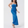 thumbnail image 4 of Michellecmm  Women Cami Dress Solid Color Sleeveless Backless Party Dress, 4 of 9