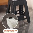 thumbnail image 4 of Folding Step Stool 16 ""stool 330 LBS Plastic Folding Step Stool for Adults Step Stool for Kitchen, Bathroom, Dining Room Step Stool, Folding Step Stool (Black), 4 of 7