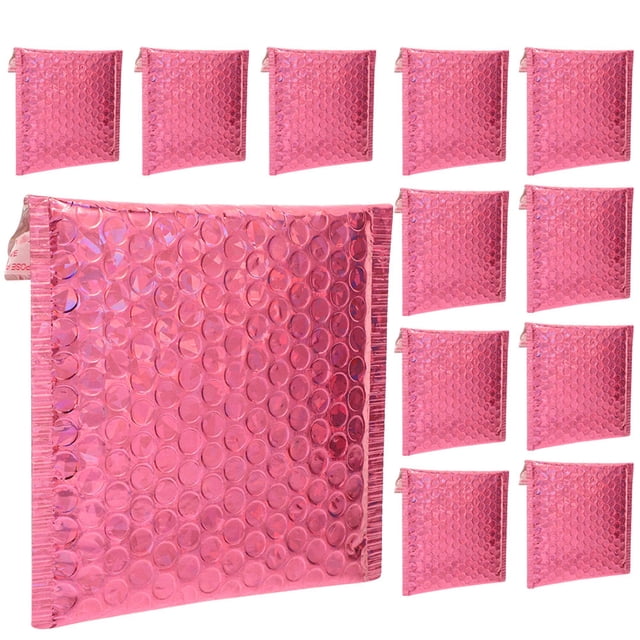RENACLIPY 50Pcs Rosy 6x10 Bubble Mailers Strong Adhesive Padded Shipping Bags for Secure Packaging
