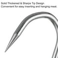 thumbnail image 4 of Uxcell 12'' Double Meat Hooks, 0.27'' Thickness Galvanized Integrated Swivel Meat Hook, 2Pack, 4 of 6