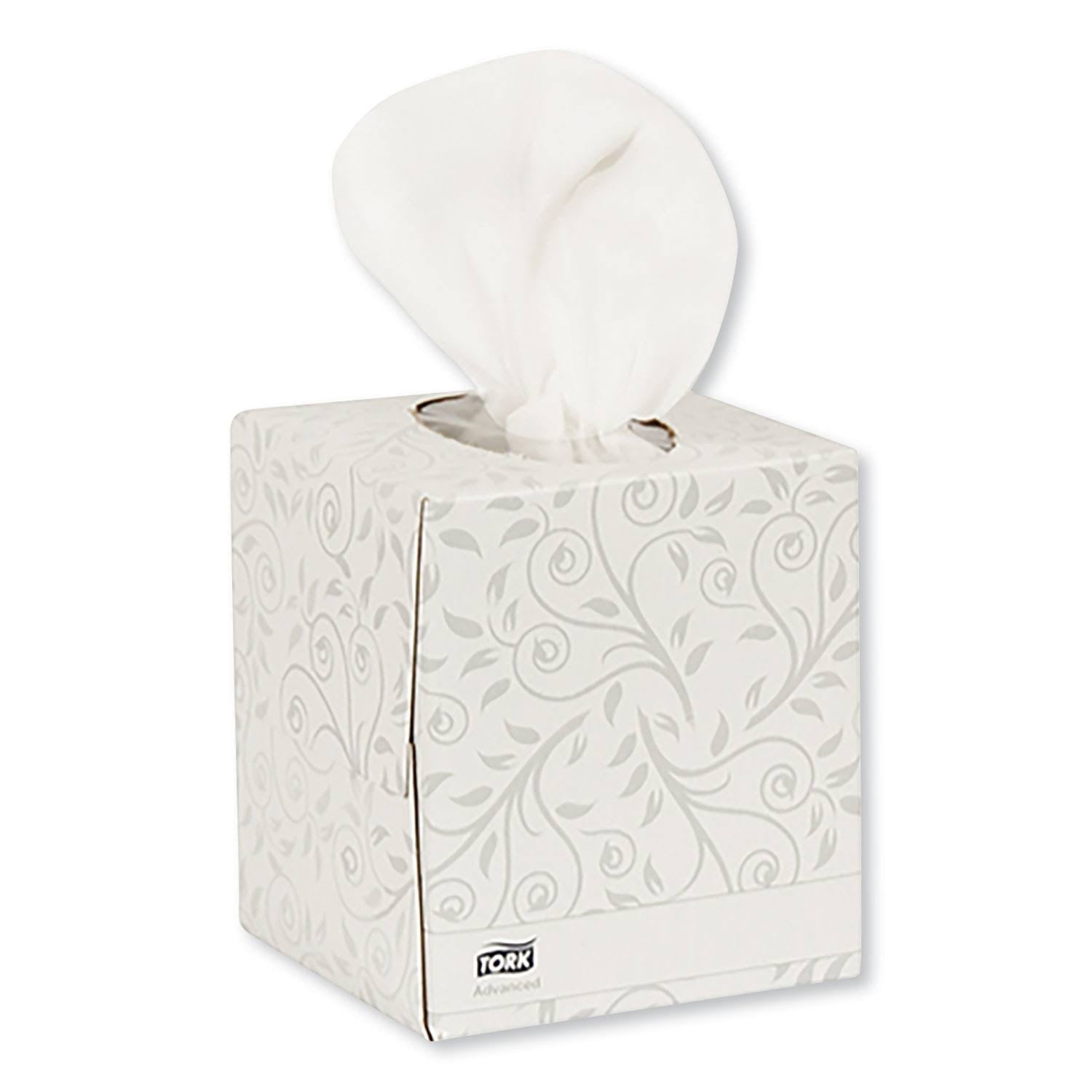 Tork Advanced Soft 2 Ply Facial Tissue Cube Box