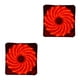 thumbnail image 1 of sweethay 120mm LED Ultra silencioso computadora PC ventilador con cubierta 15 LEDs 12V Cpu disipador de calor enfriador ventilador de rojo 12cm 2piezas, 1 of 6