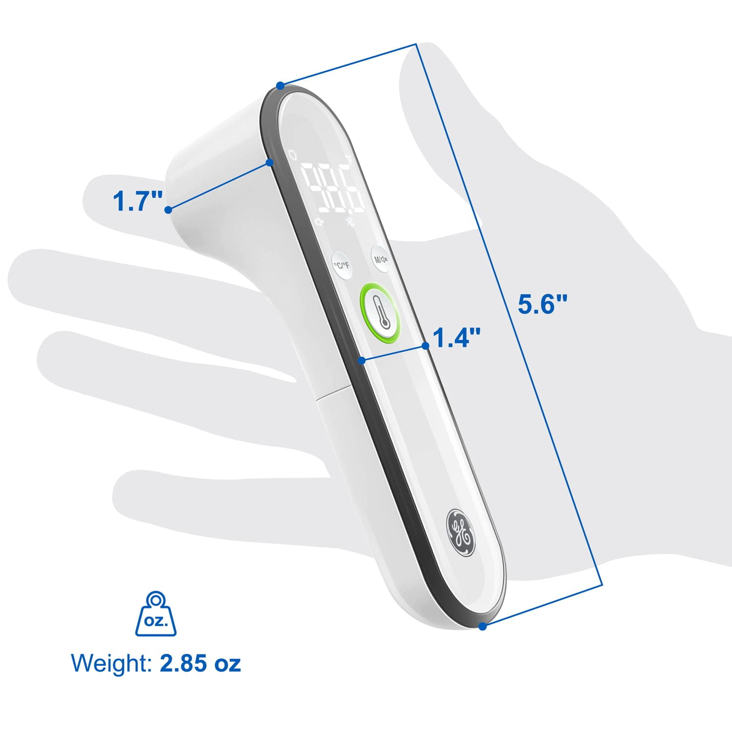 Ge Truvitals Wireless Digital Forehead Thermometer For Adults