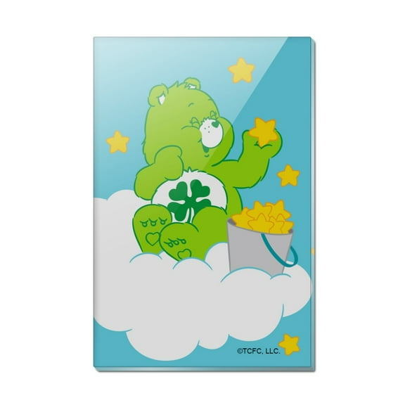 Care Bears Good Luck Bear Rectangle Acrylic Fridge Refrigerator Magnet