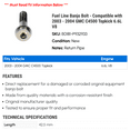 thumbnail image 2 of Fuel Line Banjo Bolt - Compatible with 2003 - 2004 GMC C4500 Topkick 6.6L V8, 2 of 2