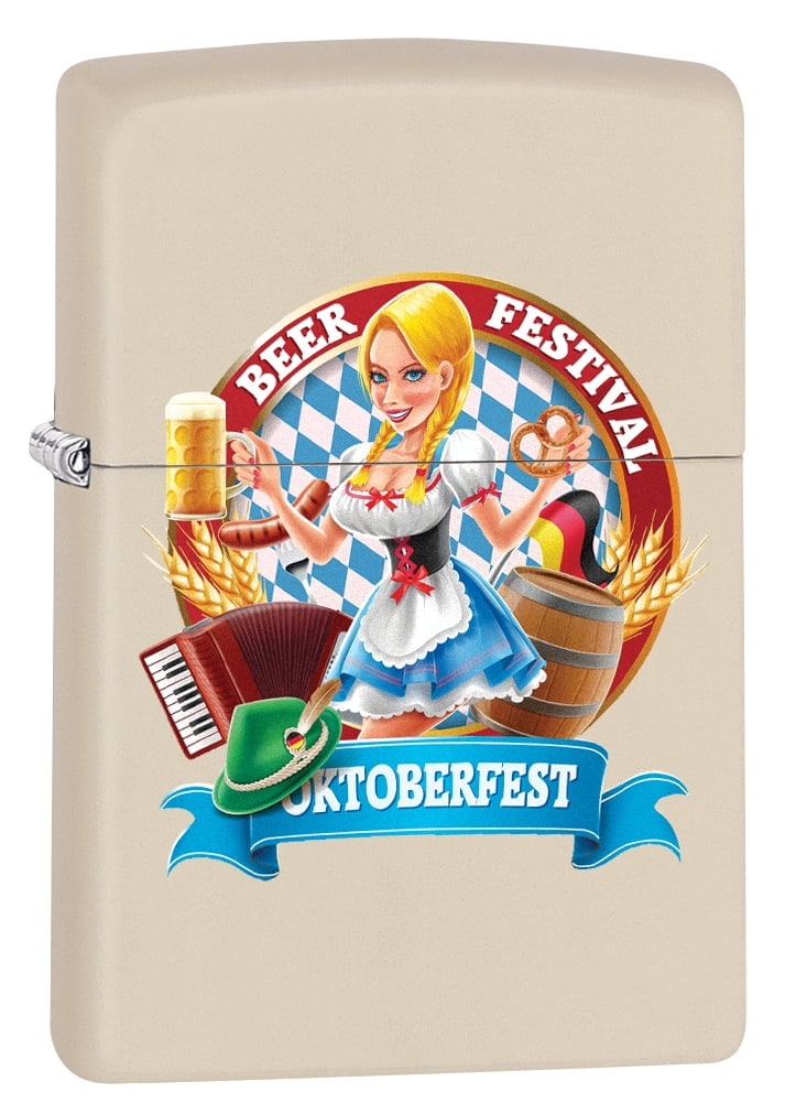 Zippo Lighter Oktoberfest PinUp Girl Cream Matte 79080