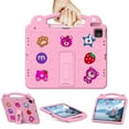 thumbnail image 5 of for Walmart Onn 7 Gen 4 7.0" Case for Kids, Children Friendly DIY Cartoon EVA Foam Protective Handle Stand Cover for Onn 7 inch 2024 4th Generation Tablet (Model 100135924),Pink, 5 of 9