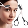 thumbnail image 2 of ZHAOCHENG 1 Tijeras de cejas negras con peine, recortador de cejas, peine para pestañas, peine para cejas, herramientas de belleza para cejas pequeñas para hombres y mujeres Bienvenido a nuestra tiend, 2 of 5
